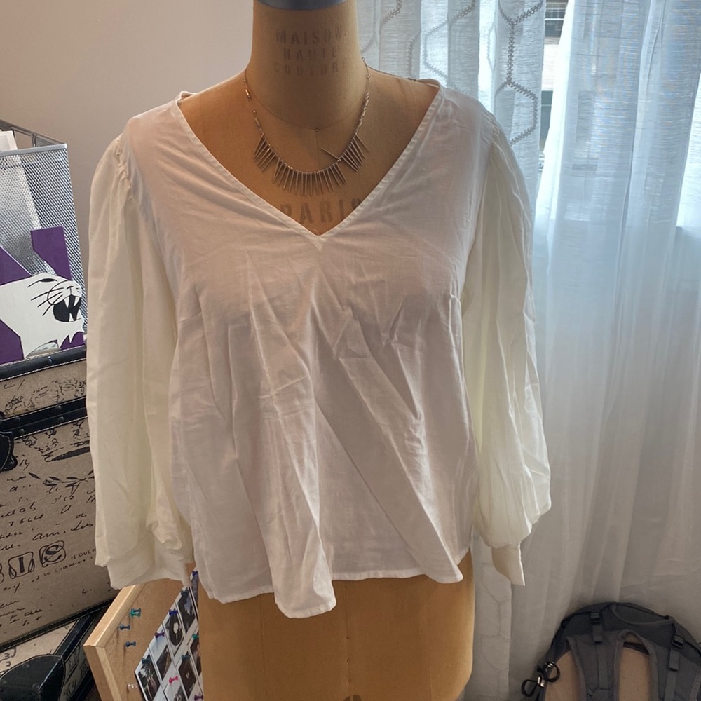A new day cream blouse size M